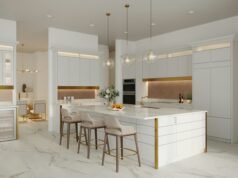 تفصيل مطابخ النرجس – مطابخ الرياض بخبرة وجودة وتصاميم حديثة مطبخ مودرن فاخر بتصميم حديث في الرياض